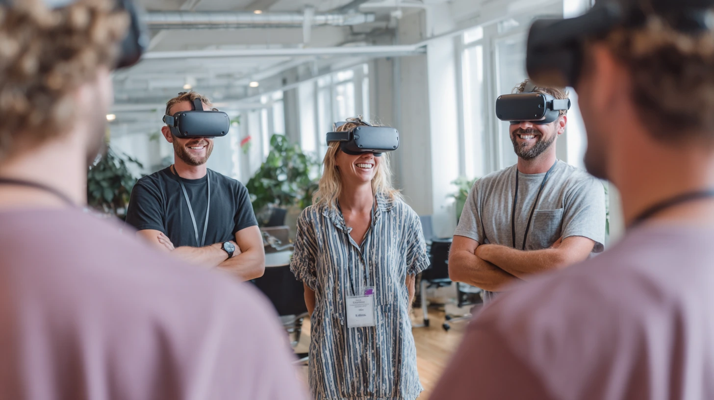 Team building pour petite équipe de cinq personnes en entreprise