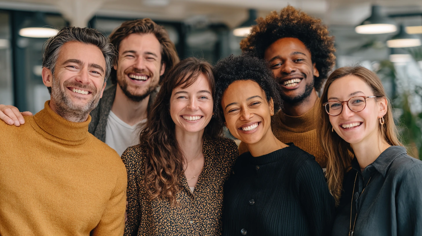 Équipe renforçant sa cohésion lors d'un team building d'entreprise